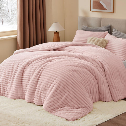 BEDELITE micro-mink face closeup highlighting silky touch and cozy warmth