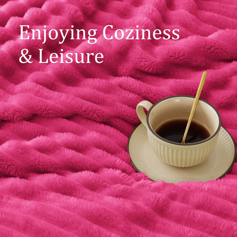 BEDELITE pink giftable throw shown as a home decor accessory.