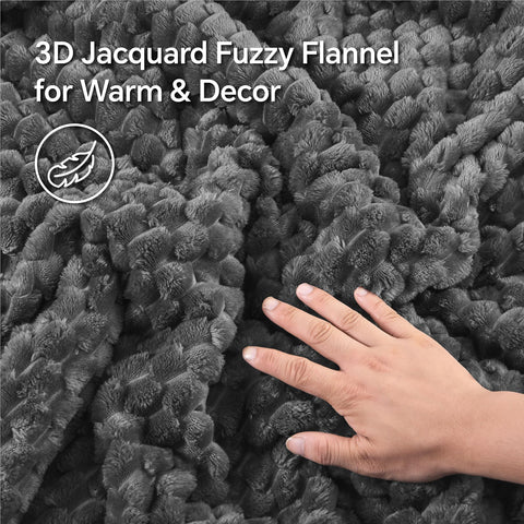 BEDELITE close-up of plush fleece texture showing soft, cozy feel