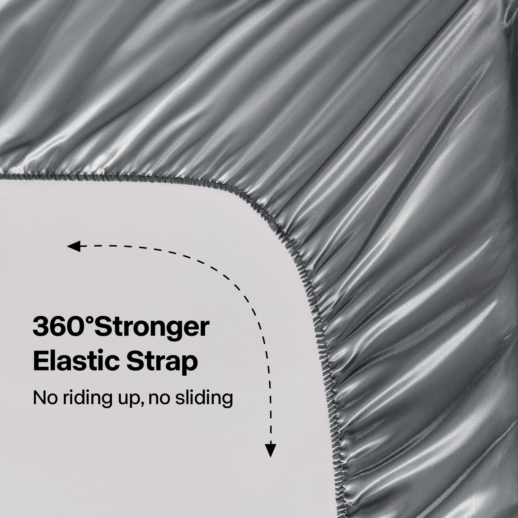 BEDELITE satin sheets closeup reveals velvety finish and luxurious sheen.