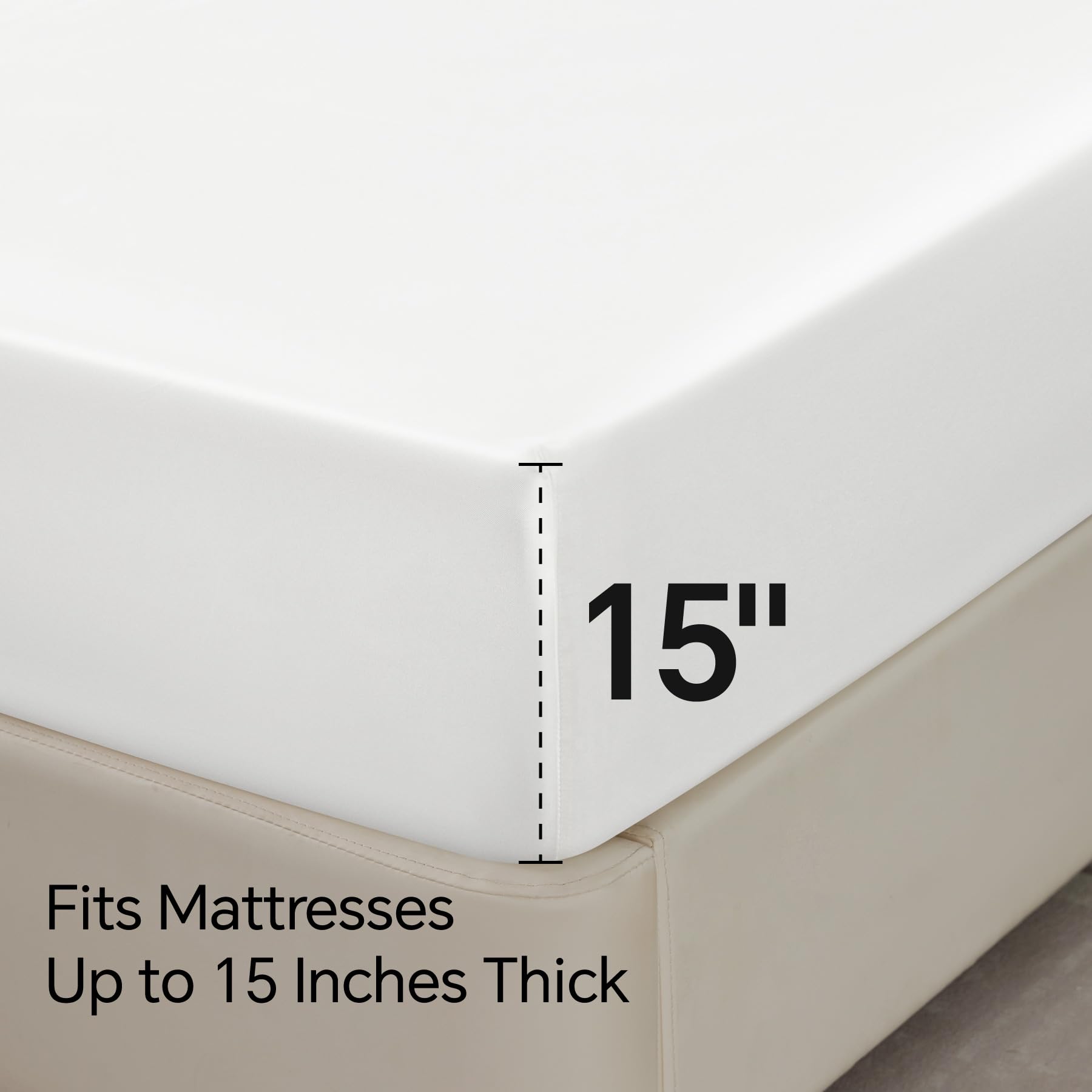 BEDELITE satin sheets close-up weave highlighting durability against pilling and fading