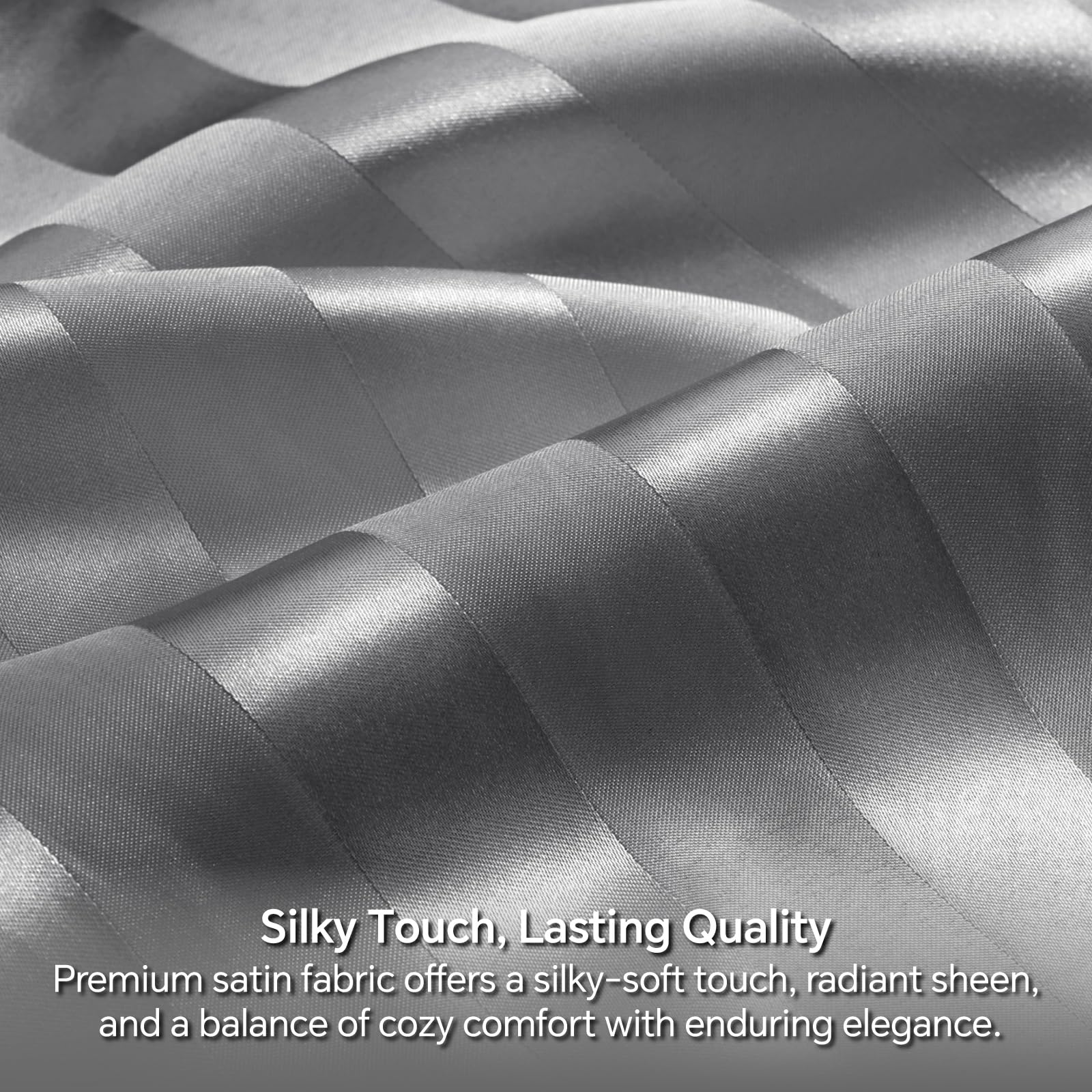 BEDELITE satin sheets queen deep pocket 15 inch fit for mattresses