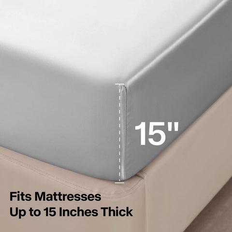 BEDELITE satin sheets queen pillowcases pair ready for smooth sleep