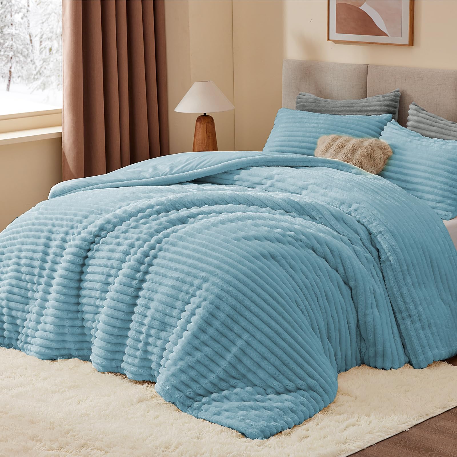 BEDELITE striped 3D design adds stylish texture to any room.