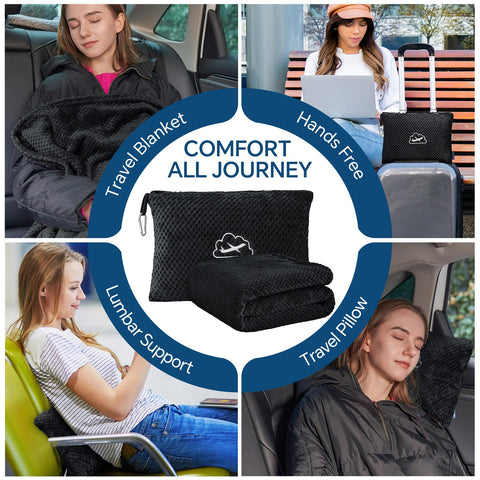 BEDELITE travel blanket with backpack clip keeps belongings secure on the go.