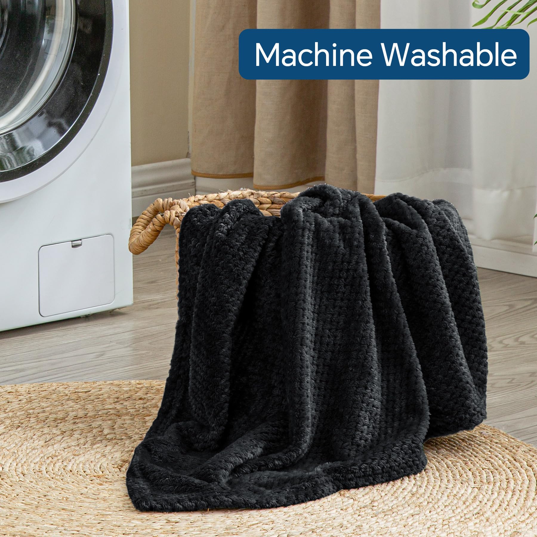 BEDELITE travel blanket is machine washable for easy care and lasting color.