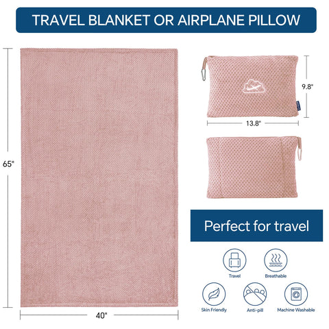 BEDELITE travel blanket jacquard pattern adds stylish touch to your journey