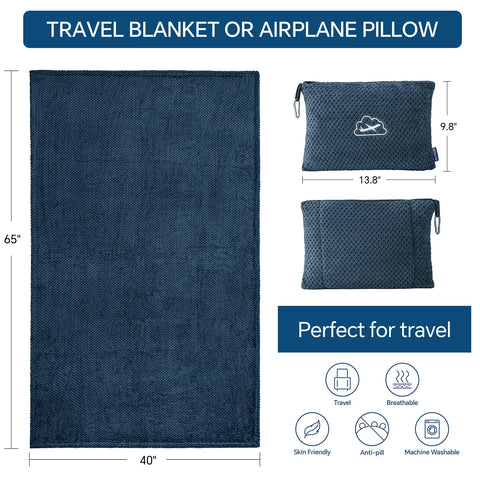 BEDELITE soft microfiber fleece delivers plush warmth on flights and commutes.