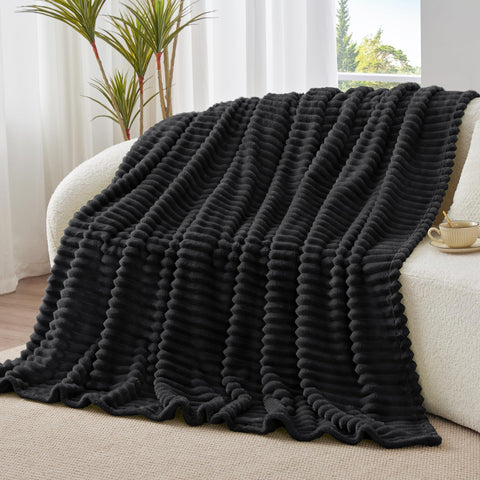 BEDELITE Twin Blanket 60x80 size shown on bed