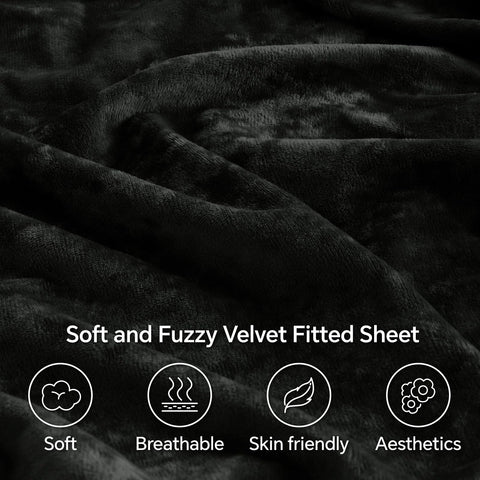 BEDELITE velvet ice-floral design adds subtle shimmer to bed decor