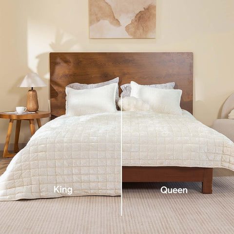 BEDELITE Velvet Quilt King is easy to care for with machine wash and gentle cycle.