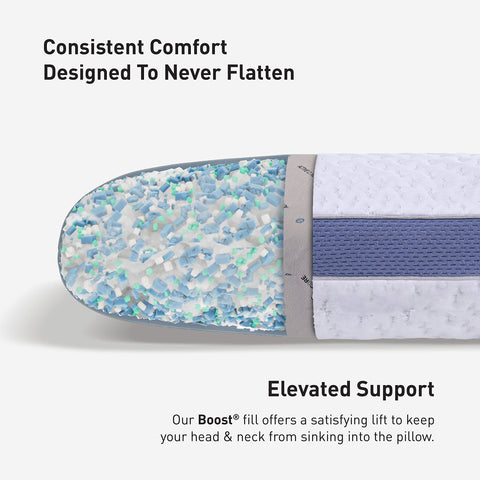 Available in four sizes for a personalized sleep fit with Bedgear Balance Pillow.