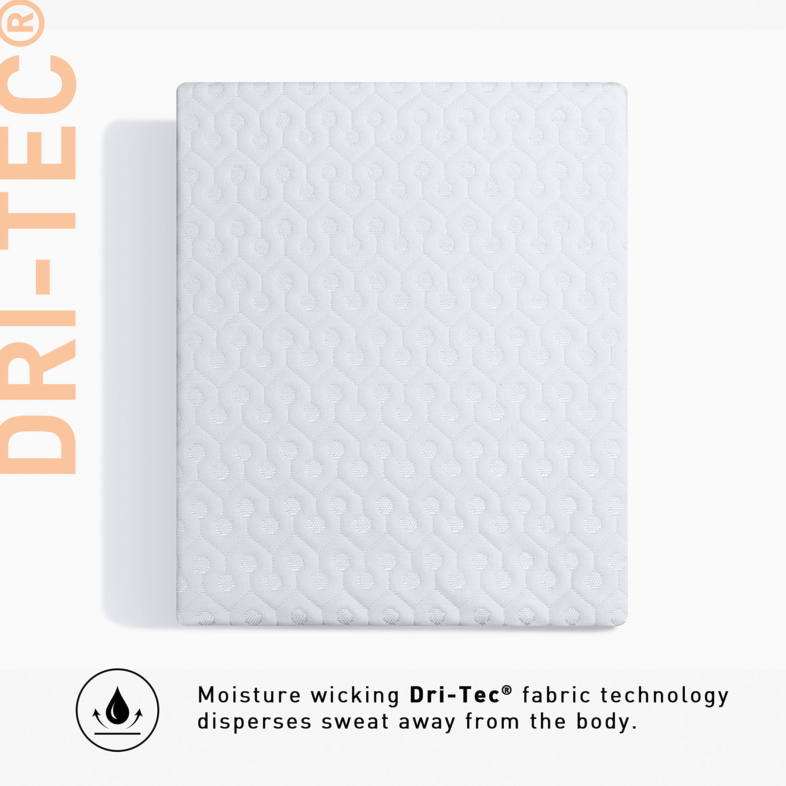 Bedgear Dri-Tec protector is machine washable for easy care.
