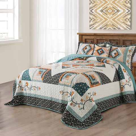 Bedifany cotton king quilt close-up texture highlights soft breathable fabric