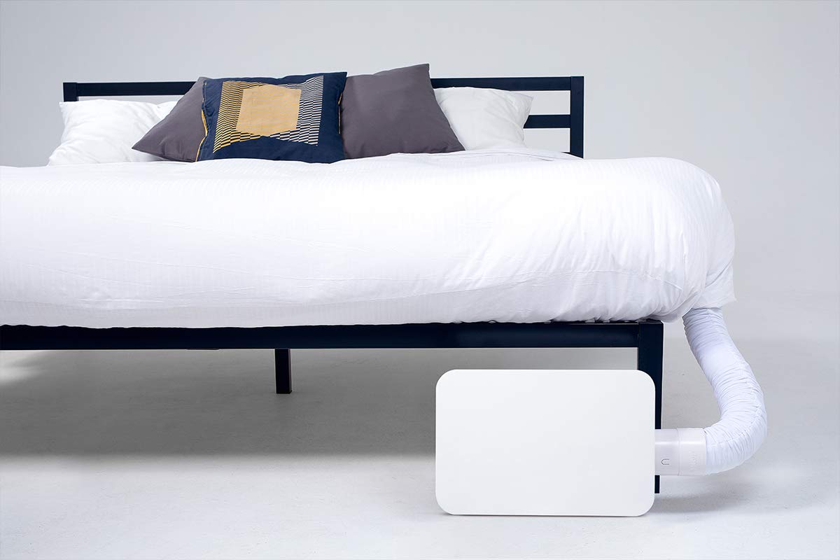 BedJet 3 wireless remote for easy on-demand climate adjustments.