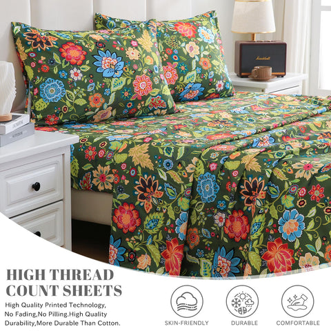 Bedlifes deep-pocket queen sheet with elastic keeps mattresses secure