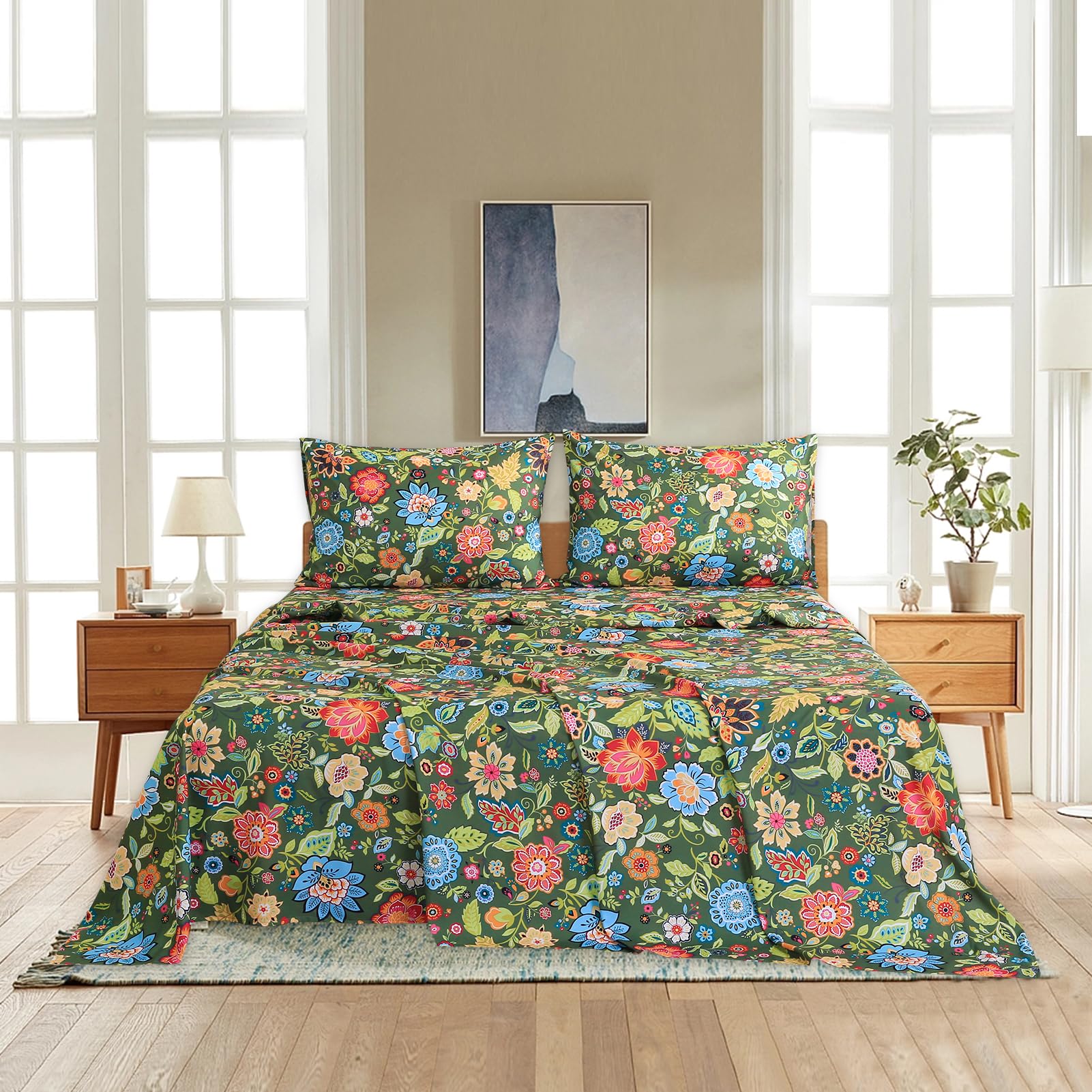 Bedlifes easy-care microfiber bedding is machine washable and convenient
