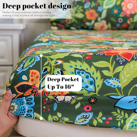 Bedlifes fitted sheet 60x80 with deep pockets fits mattresses up to 16 inches