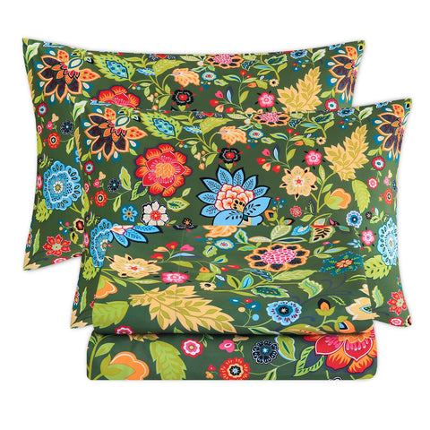 Bedlifes floral pattern queen sheets offer stylish comfort and breathable fabric