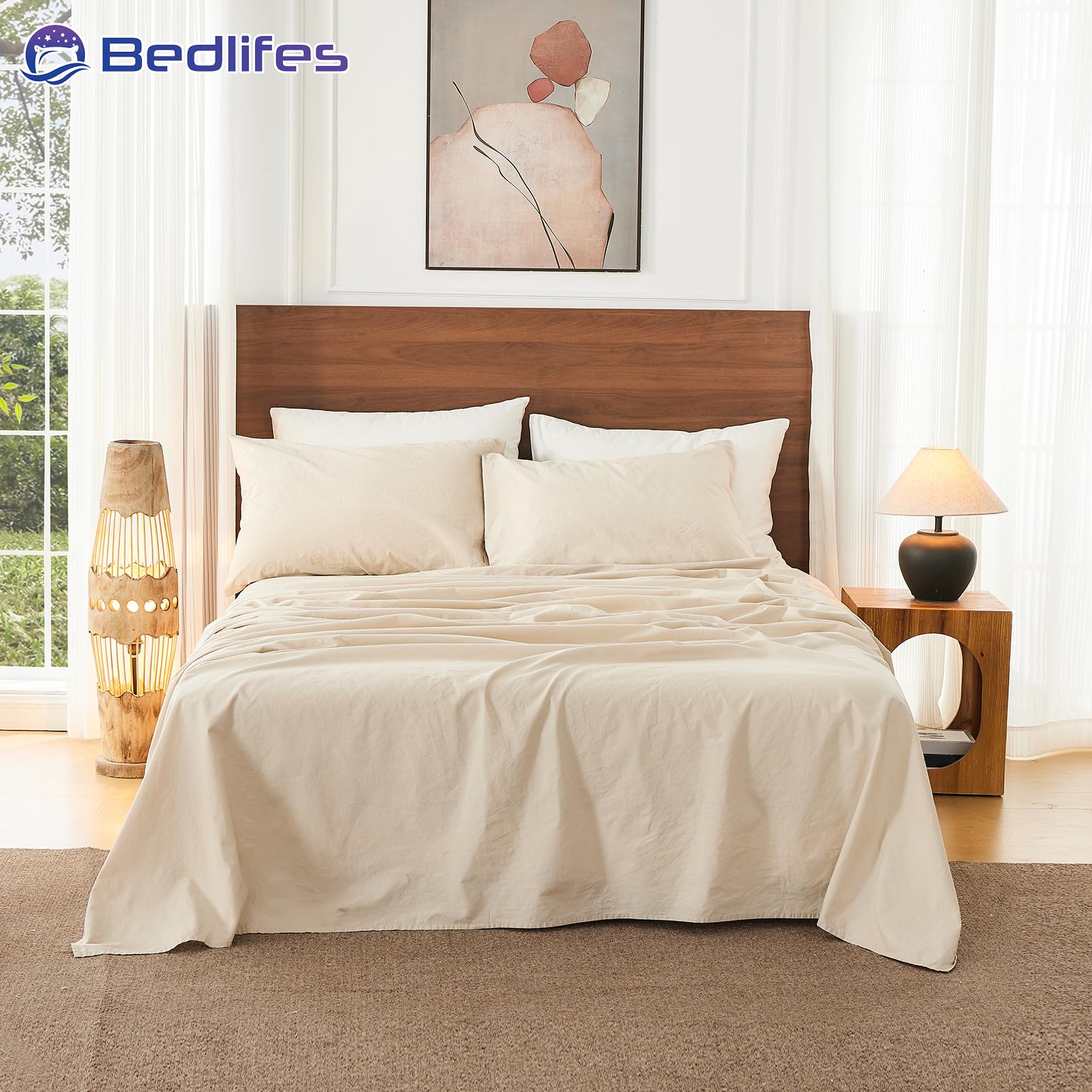 Bedlifes hypoallergenic, skin-safe linen supports gentle nights for sensitive sleepers.