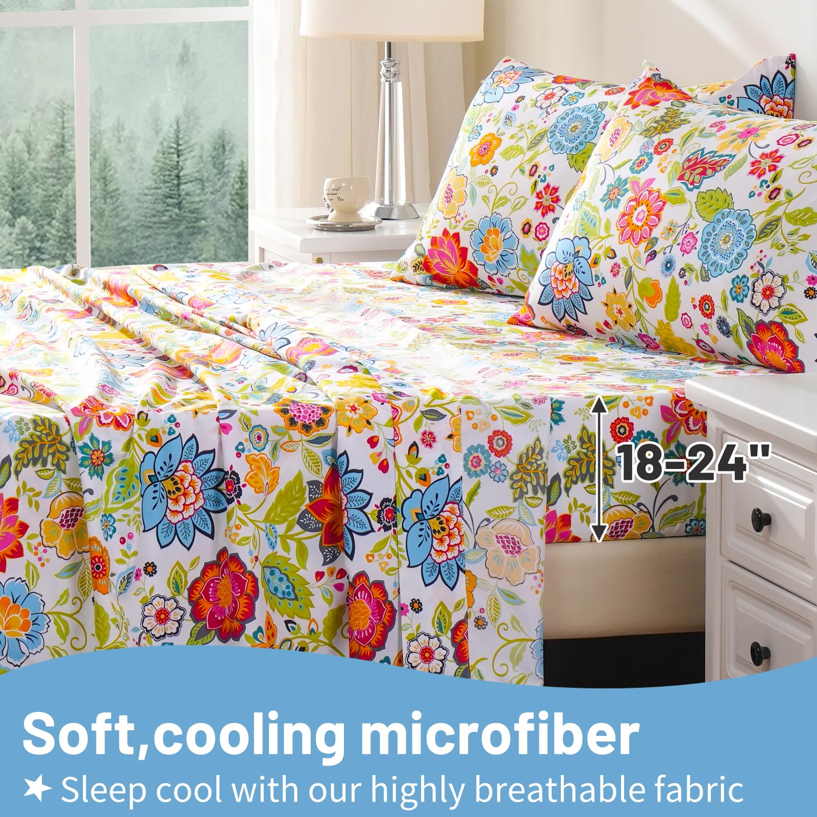Bedlifes microfiber soft sheets feel silky and comfortable for nightly rest.