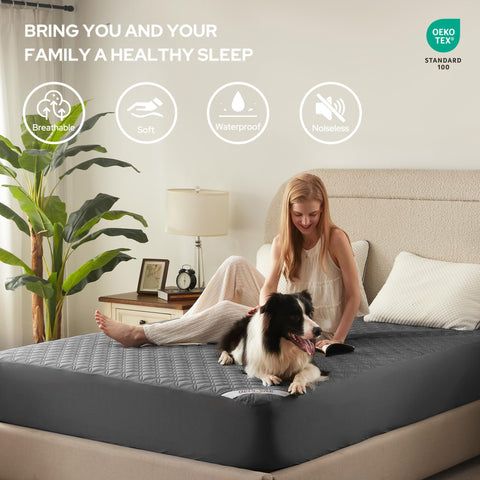 BEDLORE 360-degree pocket design fits mattresses up to 18 inches.