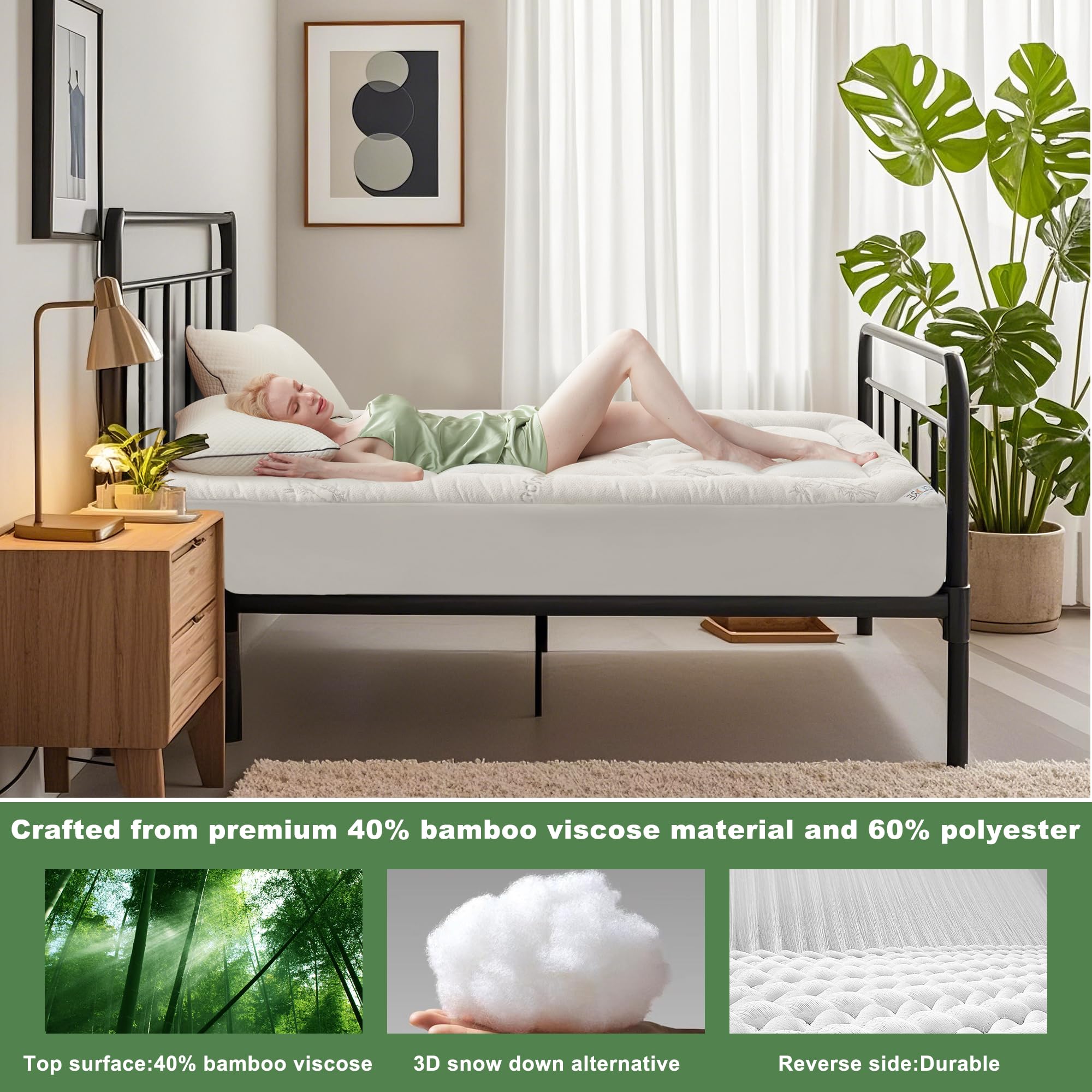 BEDLORE bamboo viscose fabric feels soft and breathable for night comfort