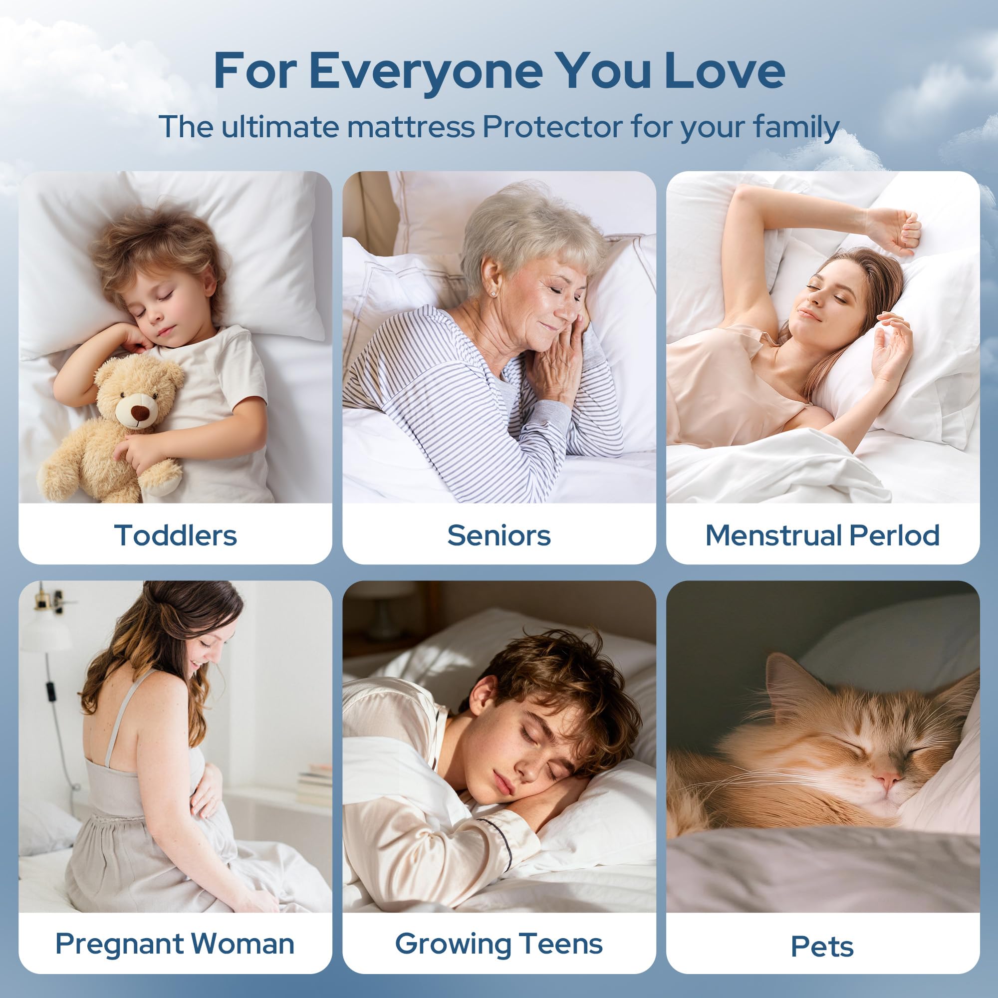BEDLORE easy-care protector simplifies laundry and mattress maintenance.