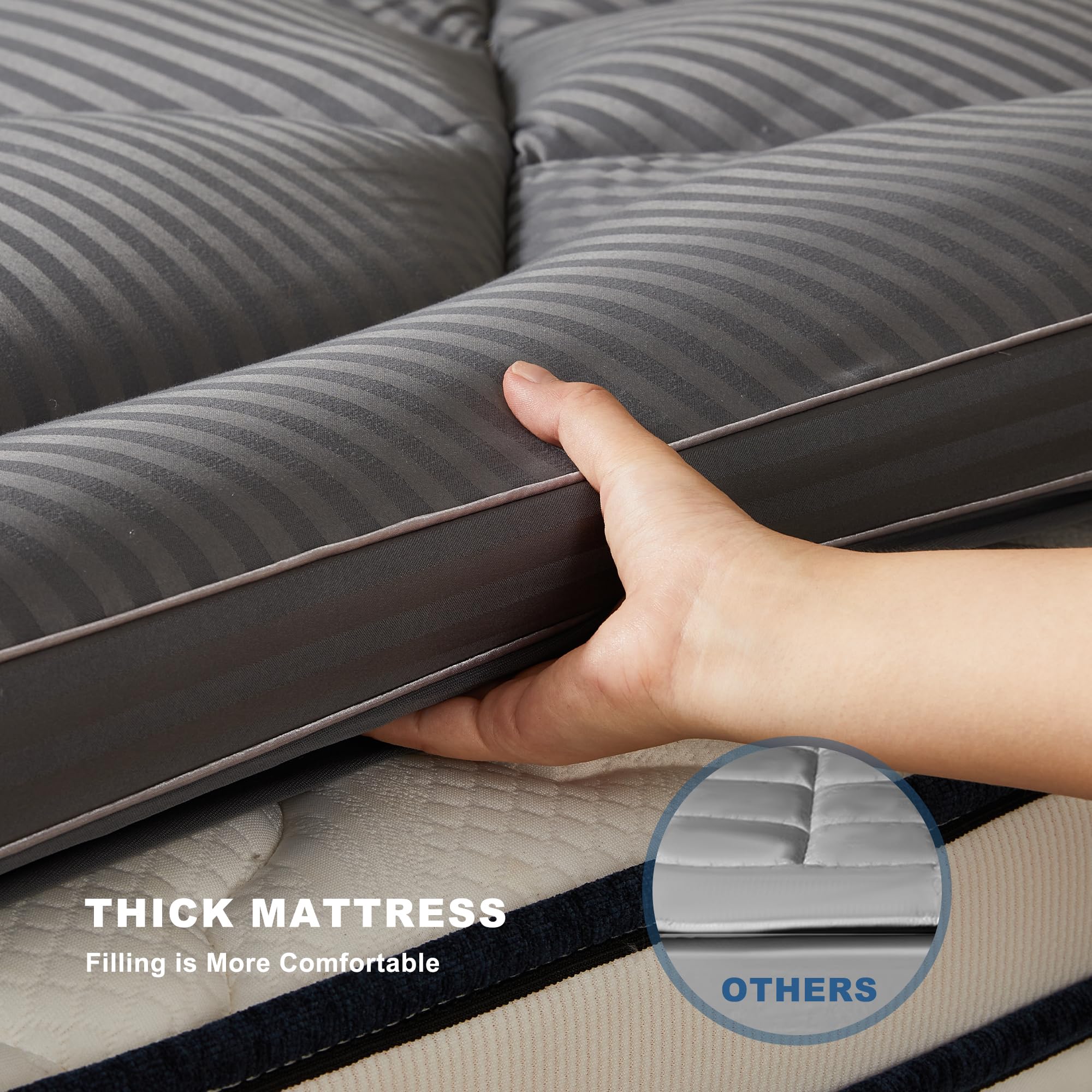 Bedlore King topper packaging shown before expanding to full loft