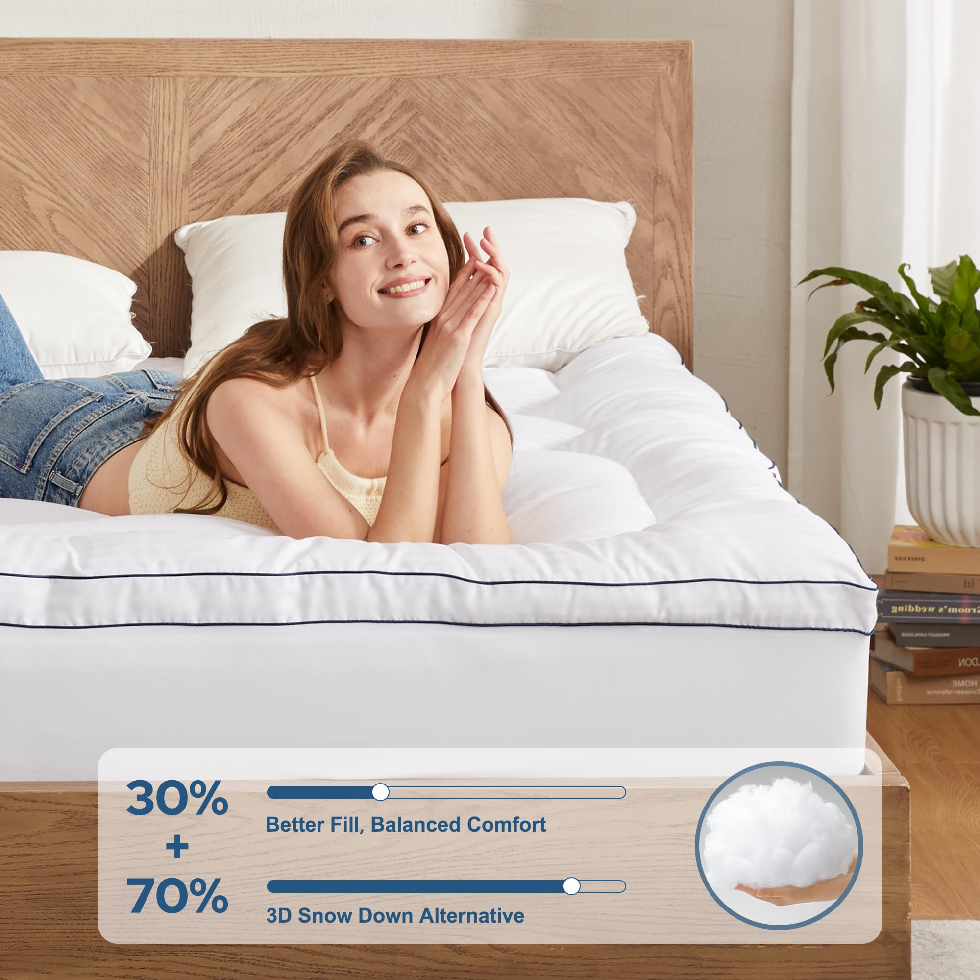 BEDLORE King Topper cooling soft cover helps you stay cool all night