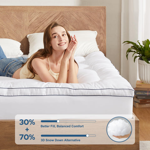 BEDLORE King Topper cooling soft cover helps you stay cool all night