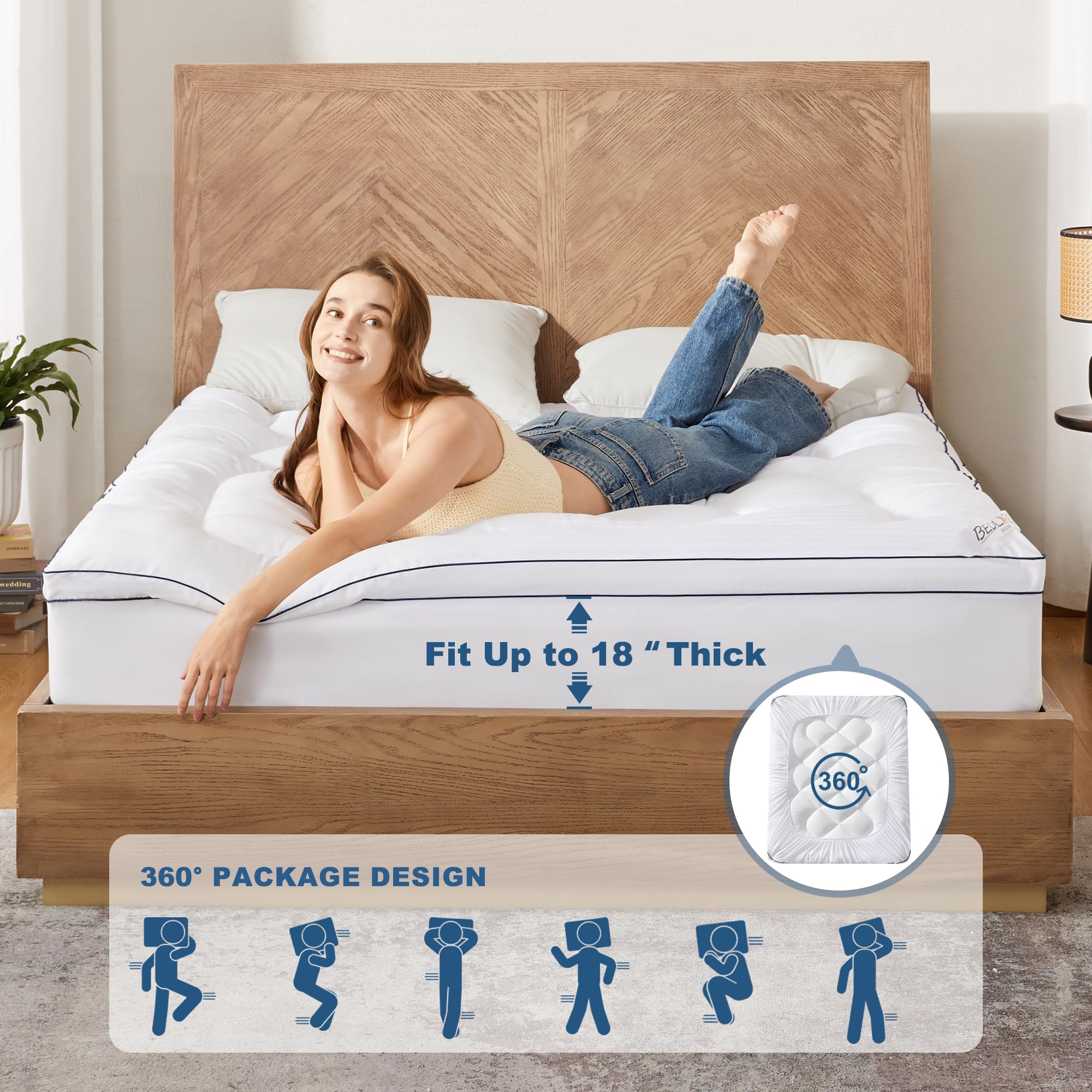 BEDLORE King Topper machine washable for easy care