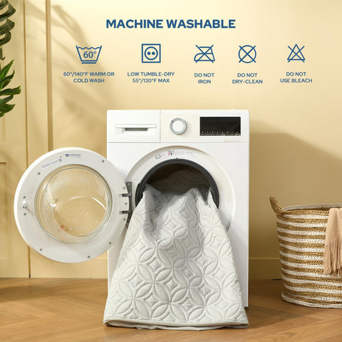 BEDLORE machine-washable dirt-resistant cover simplifies cleaning after spills