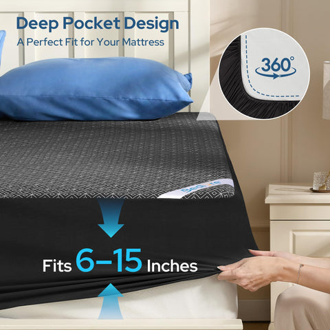 BEDLORE machine-washable mattress protector makes cleanup quick.