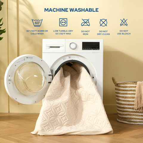 BEDLORE machine-washable protector simplifies cleaning and maintenance between uses.