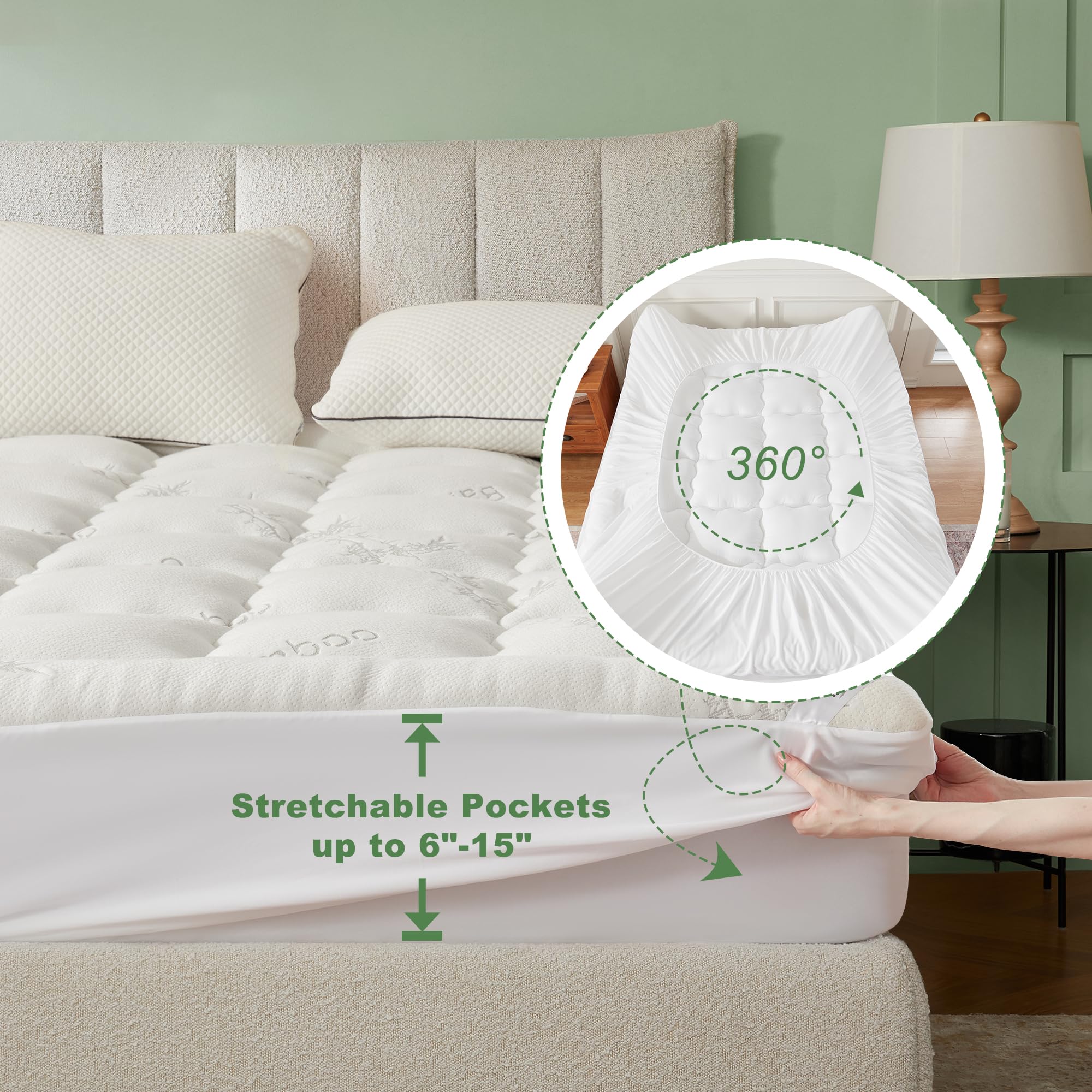 BEDLORE topper is machine washable for easy care