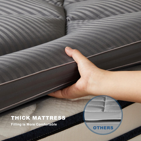 BEDLORE pillow-top adds height to the sleeping surface