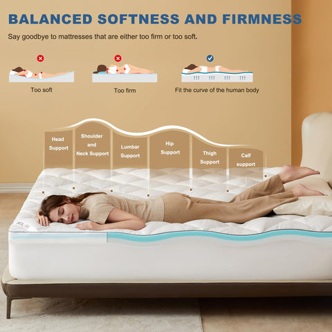 Bedlore pillow-top 2 inch layer adds plush softness for a luxurious sleep surface.