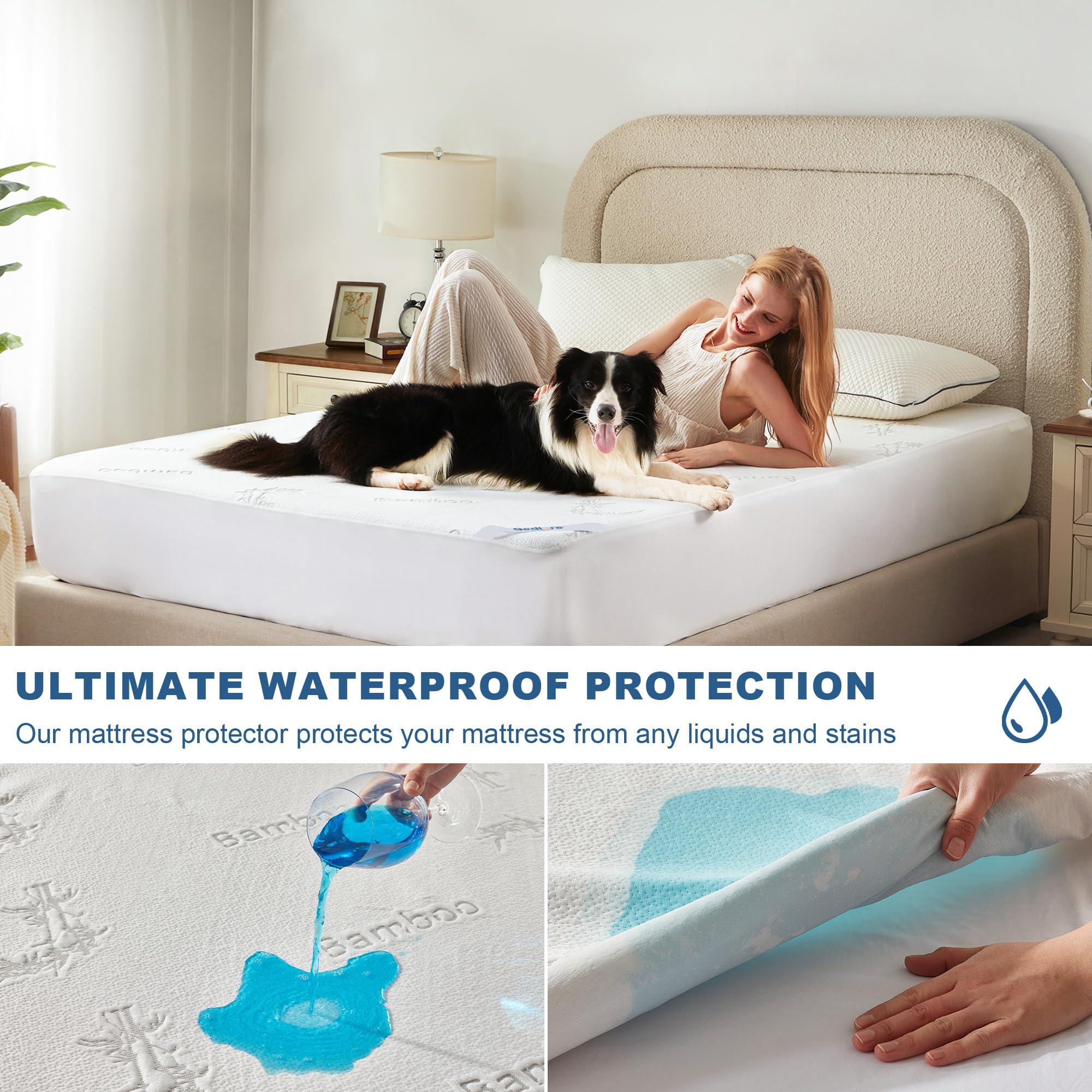 BEDLORE queen bamboo viscose cover offers soft, breathable comfort