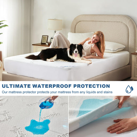 BEDLORE queen bamboo viscose cover offers soft, breathable comfort