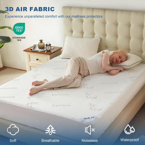 BEDLORE queen deep-pocket skirt ensures secure fit on any mattress