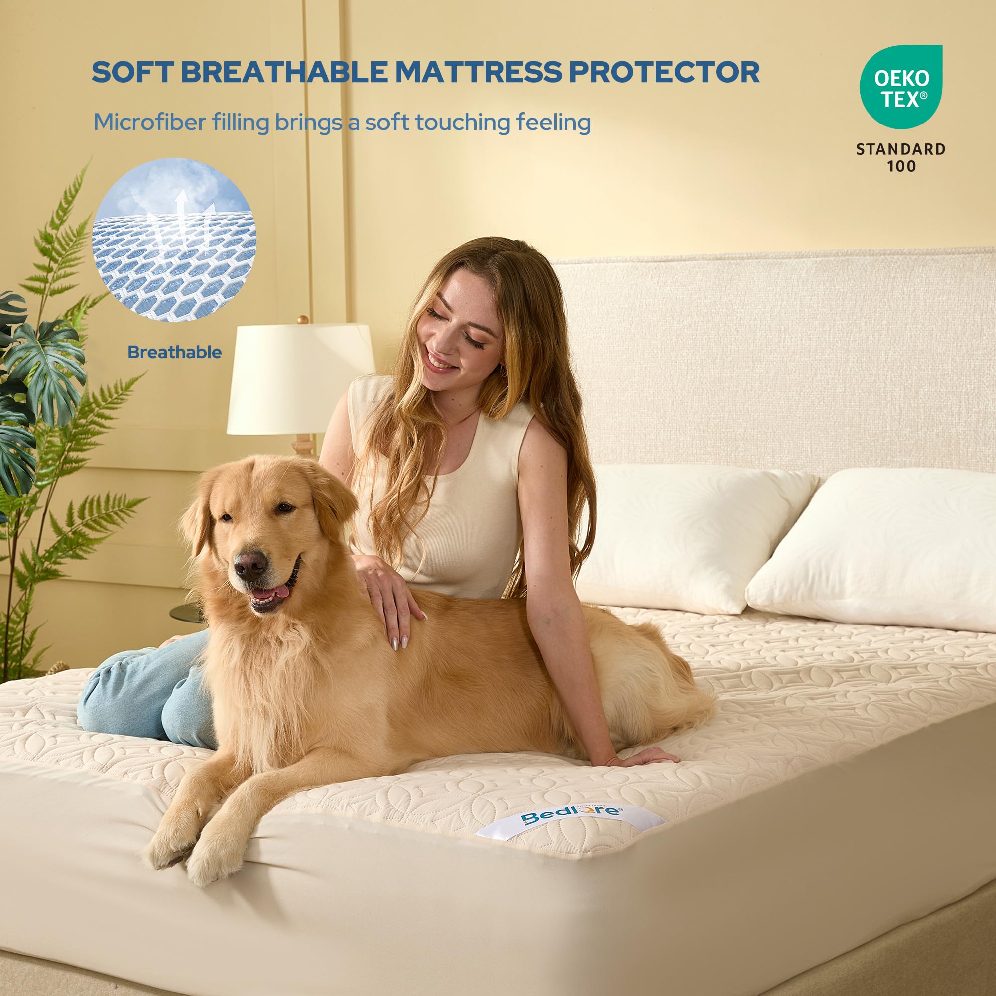 BEDLORE quilted design delivers even support and temperature regulation for daily use.