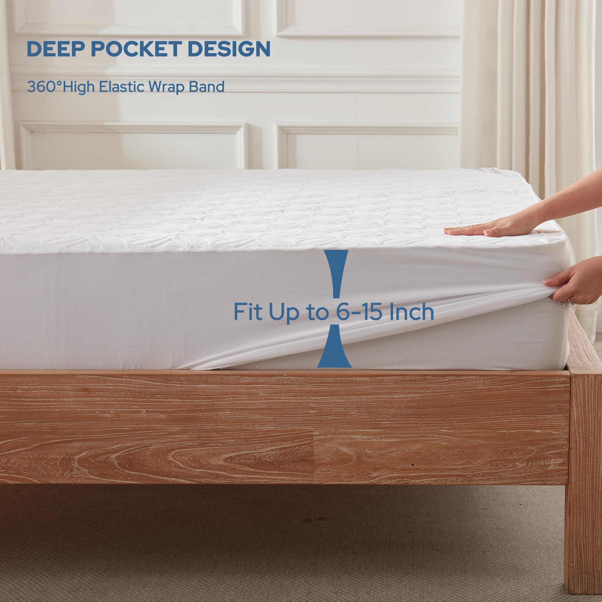 Bedlore soft microfiber top delivers quiet, breathable comfort