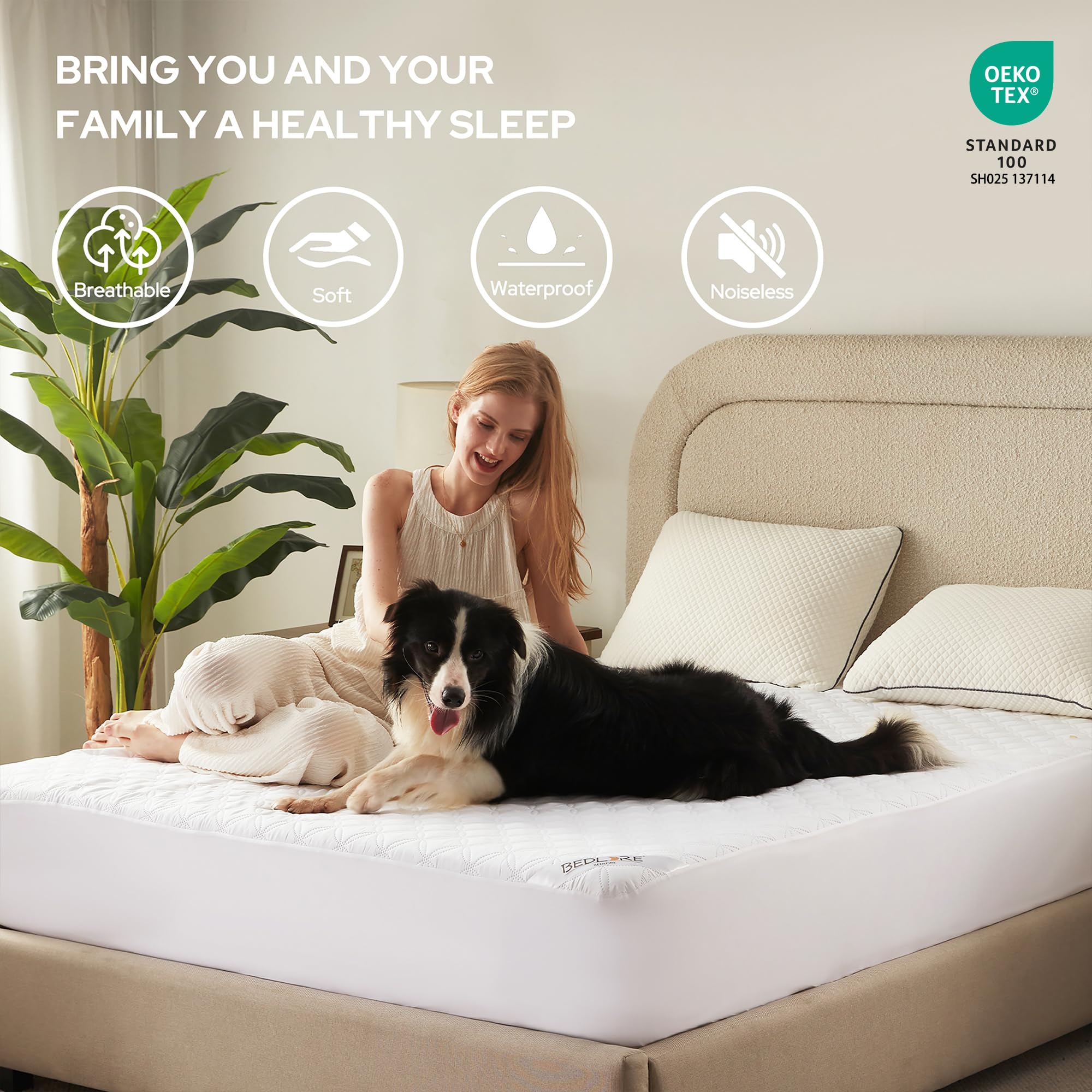 BEDLORE soft microfiber top layer delivers comfortable sleep