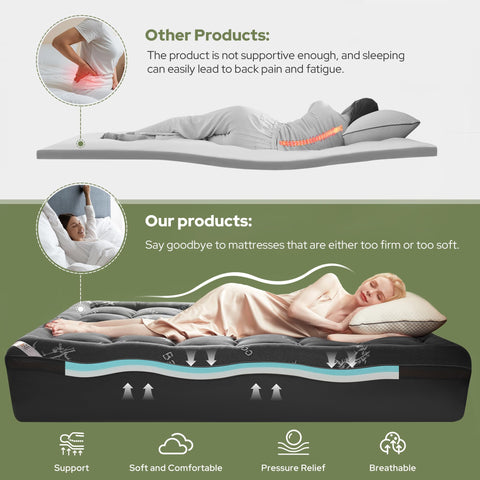 BEDLORE 4-inch 2-in-1 topper offers customizable comfort options