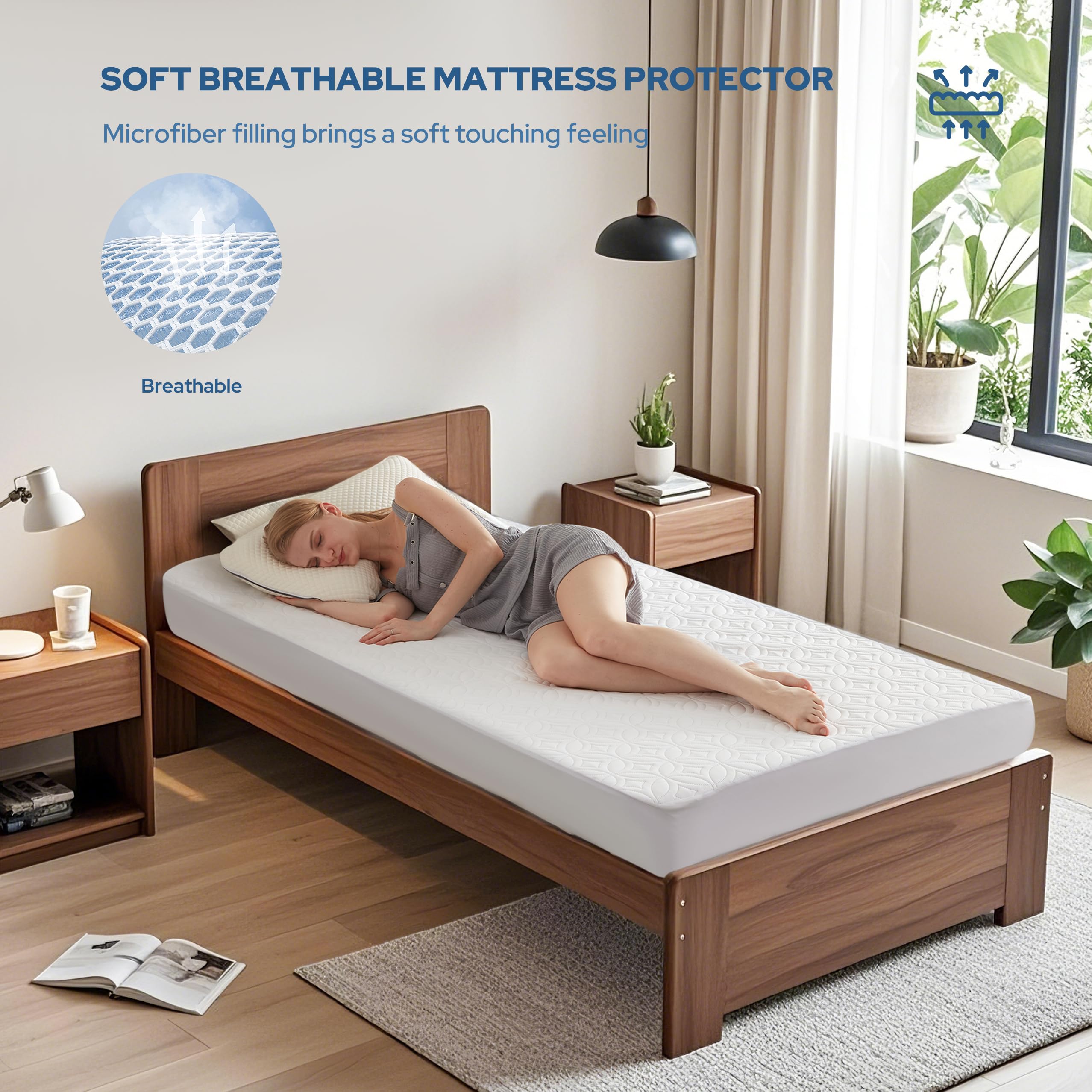 Bedlore TPU waterproof layer guards against spills and moisture
