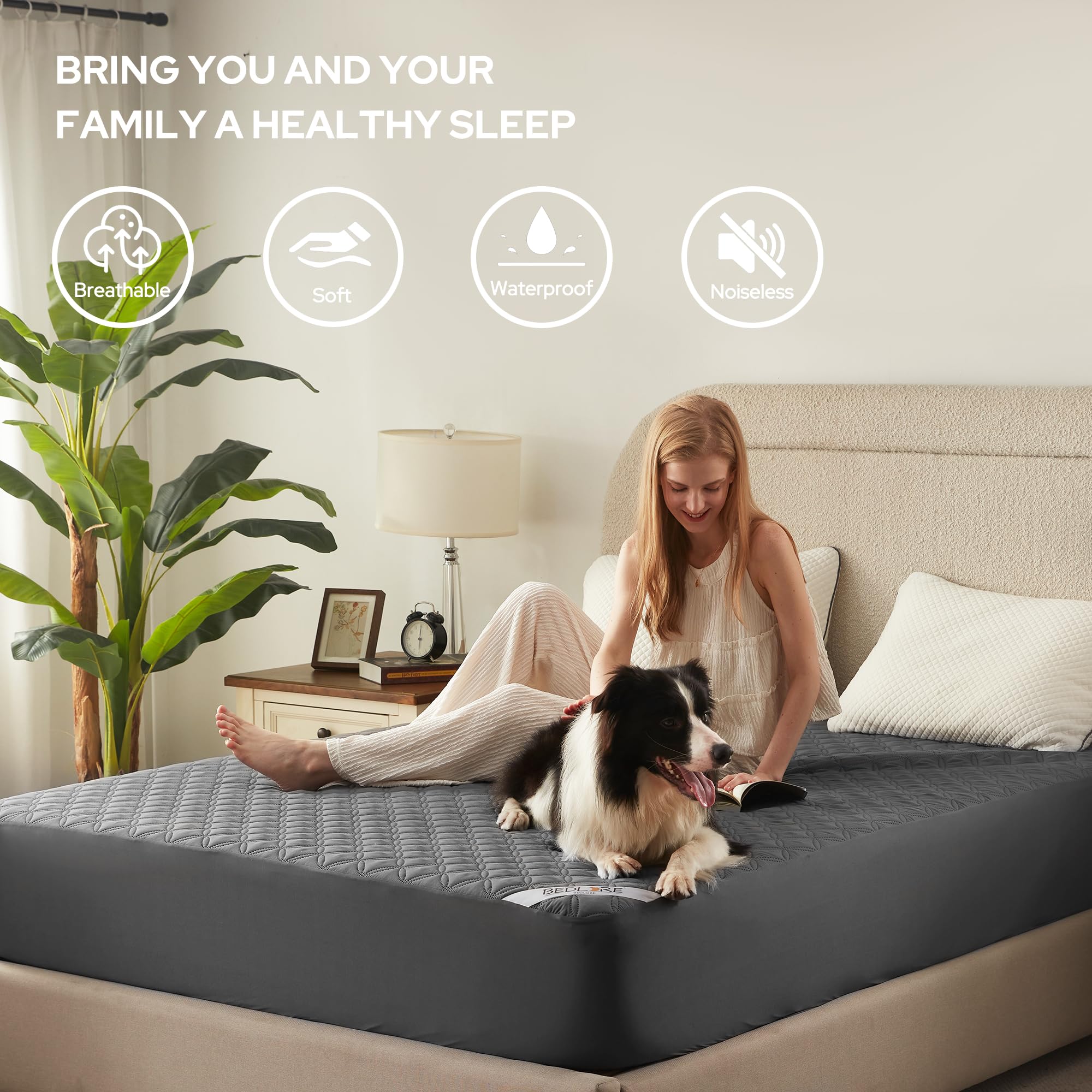BEDLORE TPU waterproof layer blocks moisture for a clean sleeping surface.