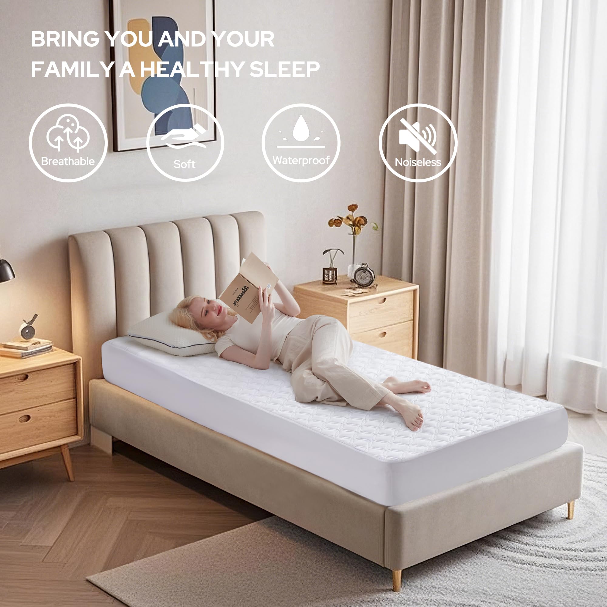 BEDLORE upgraded TPU waterproof layer blocks spills