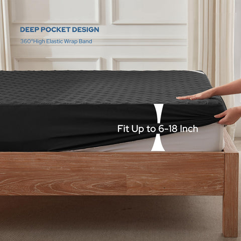 BEDLORE upgraded-tpu-waterproof-layer provides spill-blocking protection for the mattress surface.