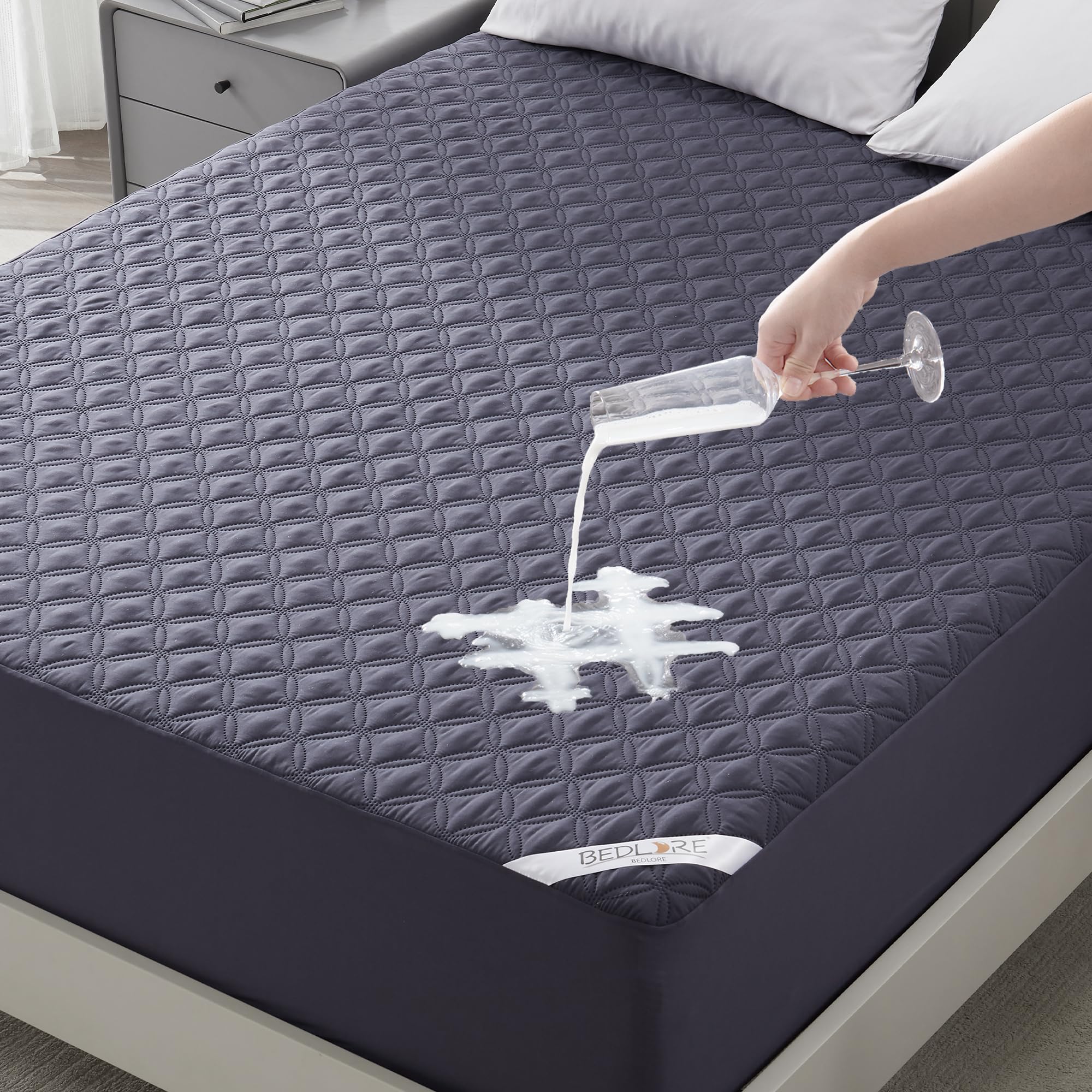 BEDLORE king-depth protector fits 6-18 inch mattresses securely
